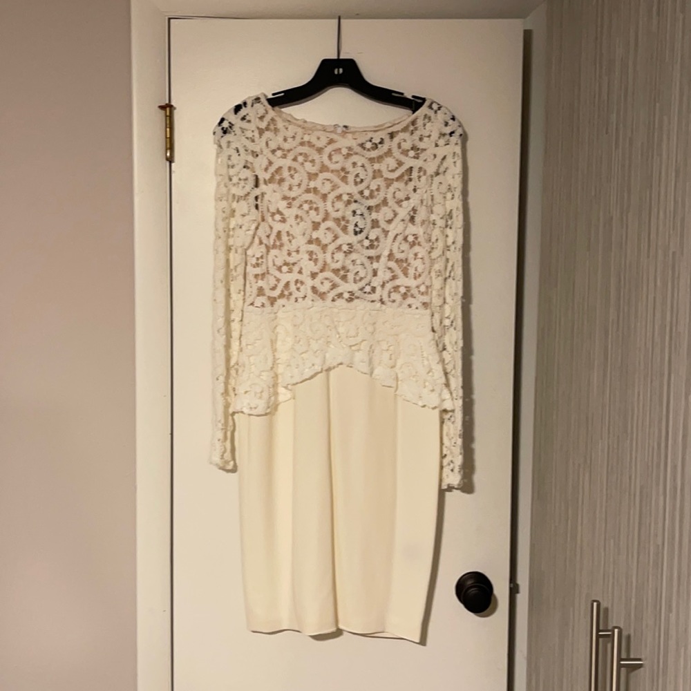 Catherine Malandrino cream dress. Never worn, brand new. Size 4